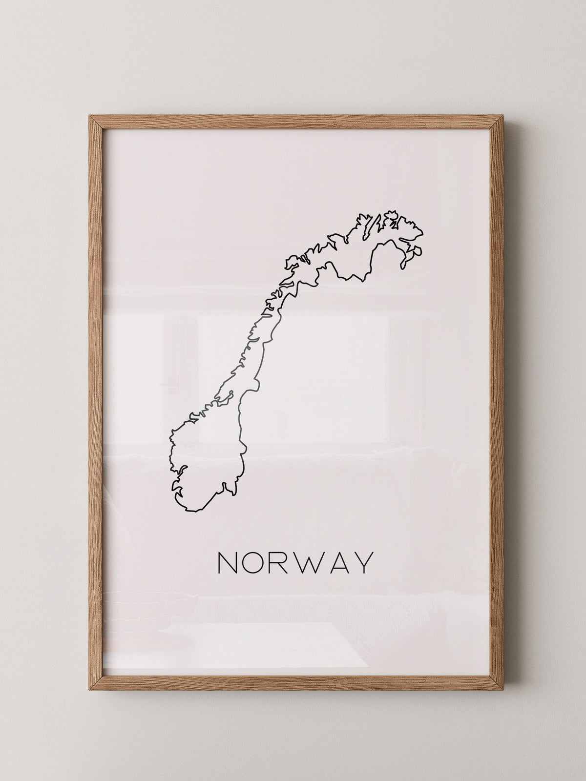 Norwegen Kontur minimalistisch