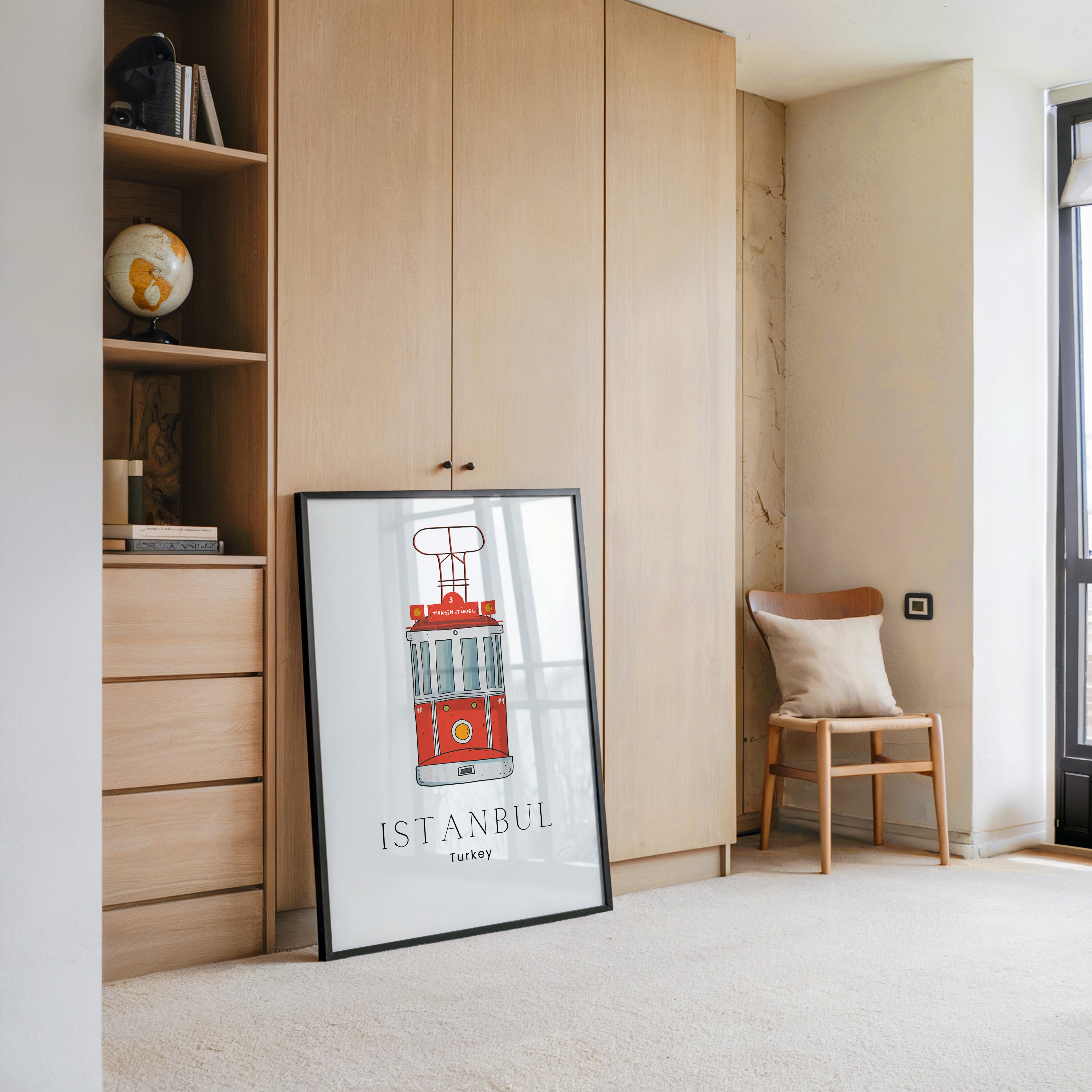 Istanbul Straßenbahn Illustration