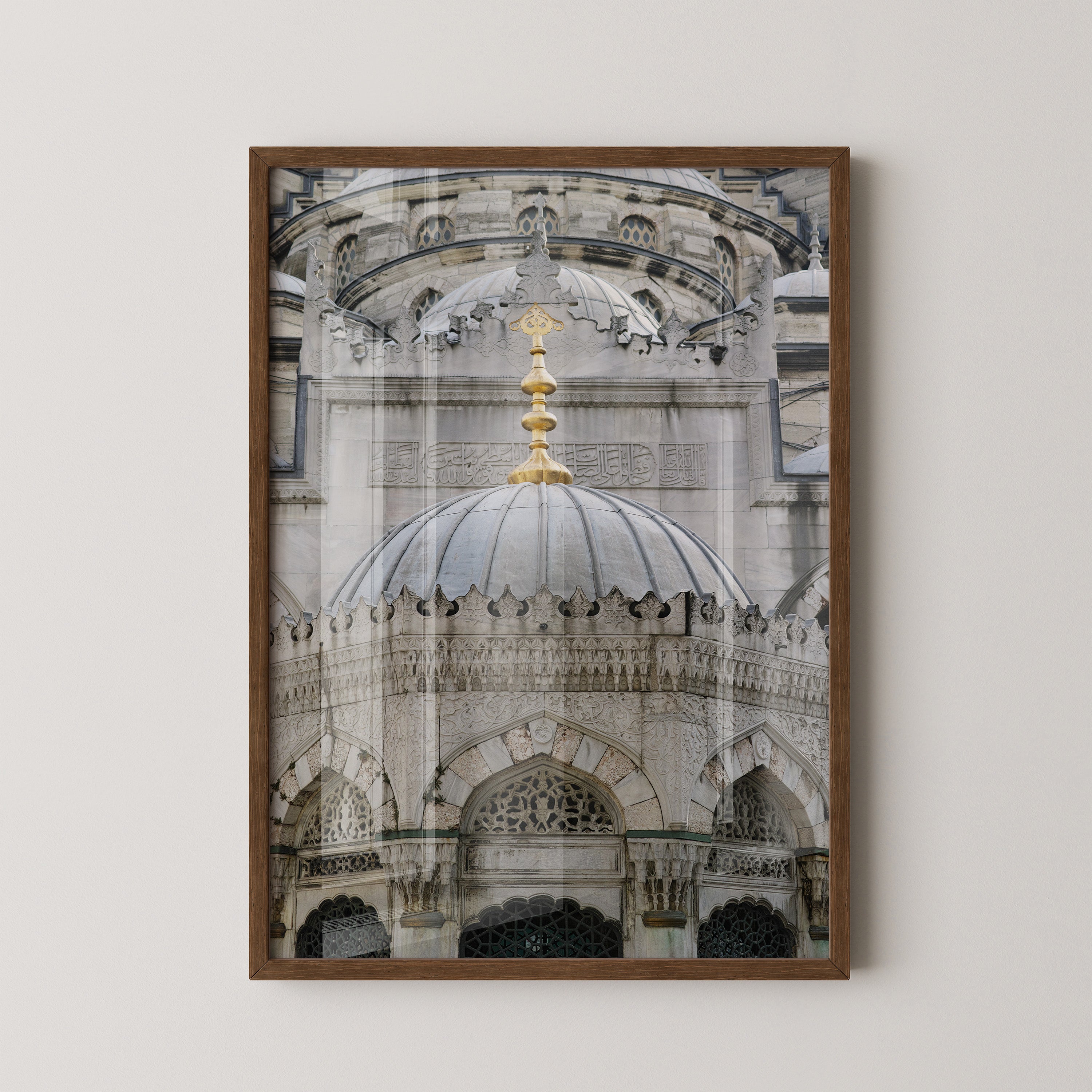 Moschee Kuppeln Graustufen