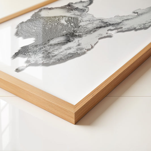 China Gebirge Relief Schatten