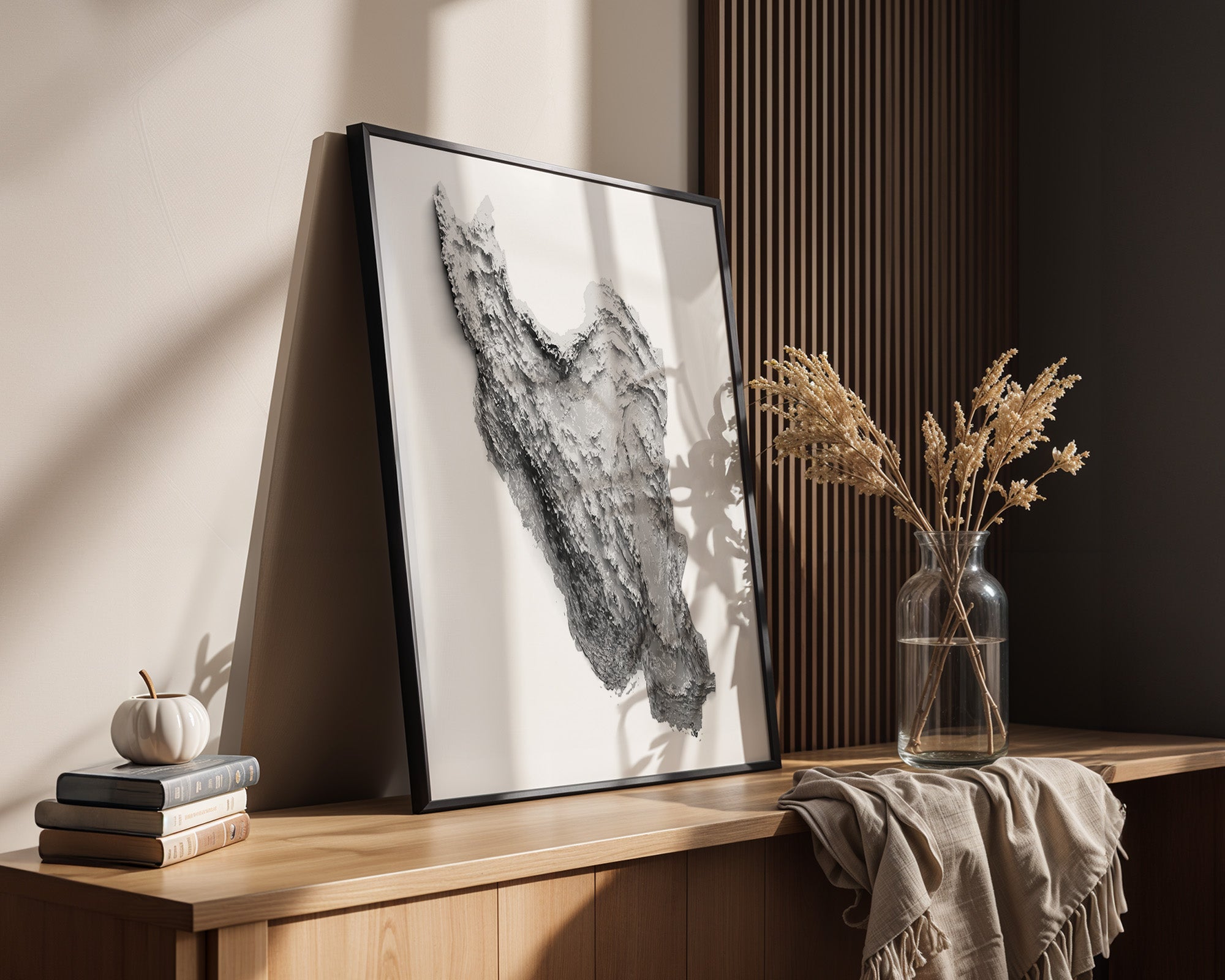 Iran 3D-Karte perspektivisch