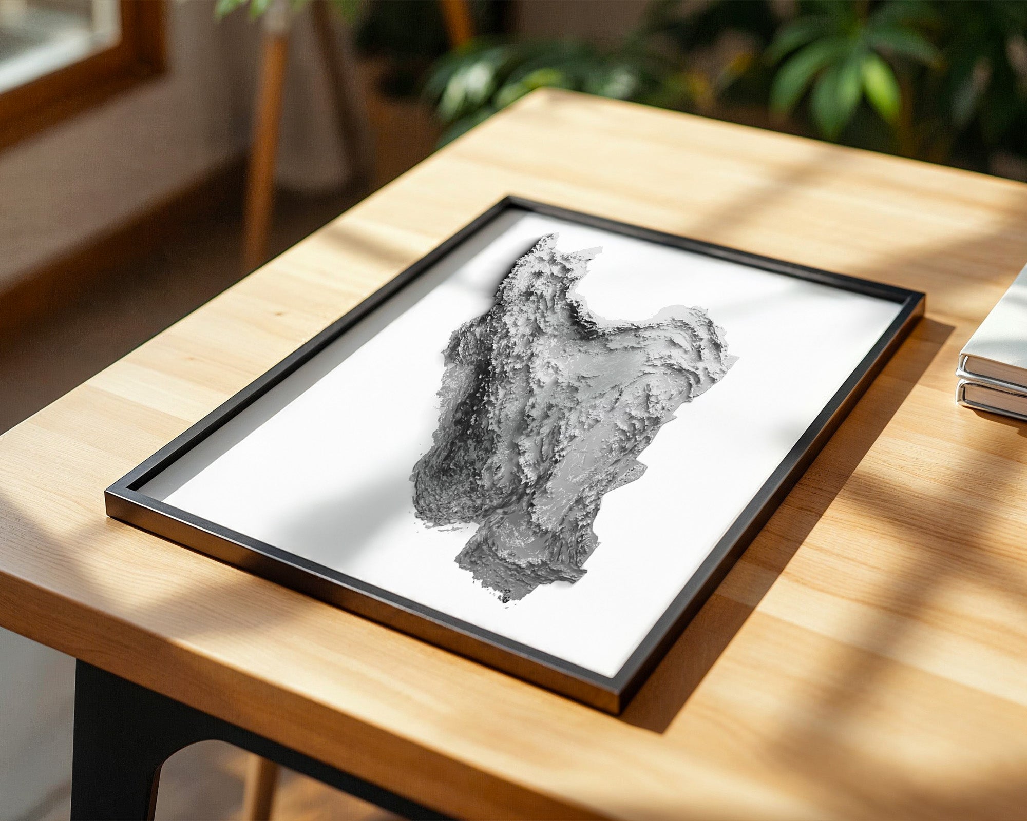 Iran 3D-Karte perspektivisch