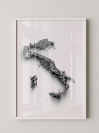 Italien 3D-Landschaft minimalistisch