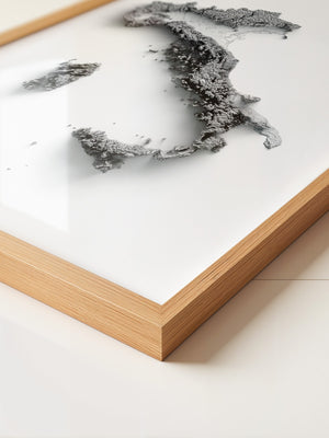 Italien 3D-Landschaft minimalistisch