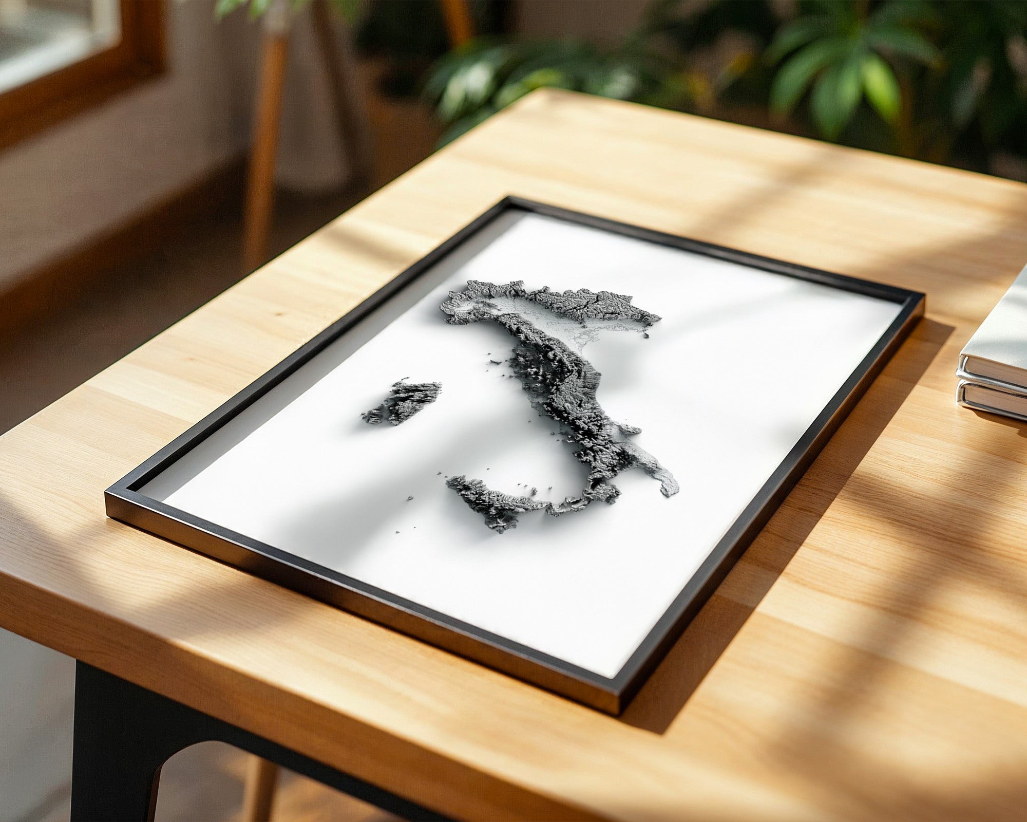 Italien 3D-Landschaft minimalistisch