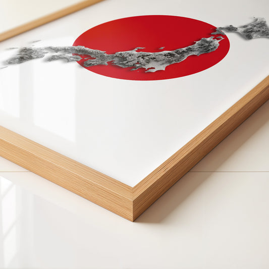 Japan Inseln Rot Kreis