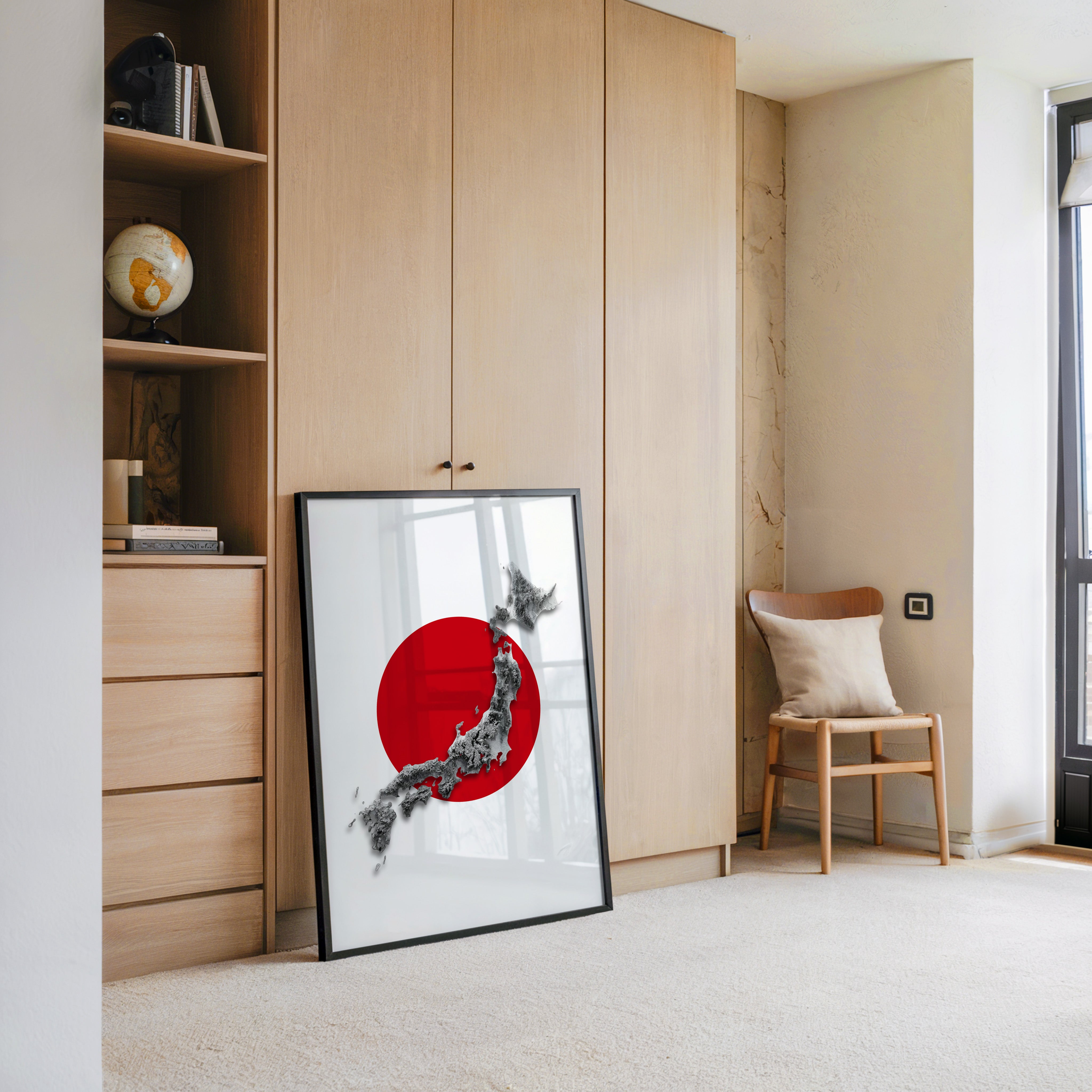 Japan Inseln Rot Kreis