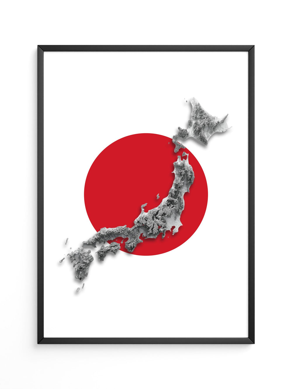 Japan Inseln Rot Kreis