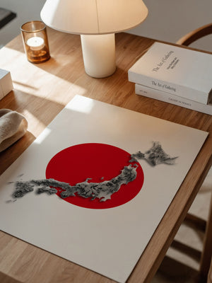 Japan Inseln Rot Kreis