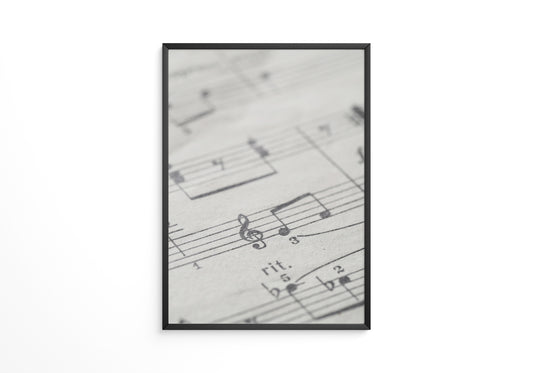 Notenblatt Nahaufnahme Vintage