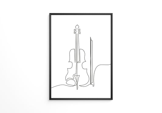 Geige Einfach Linie
