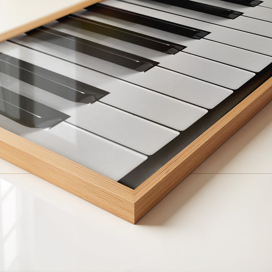 Klaviertasten Schwarz-Weiß