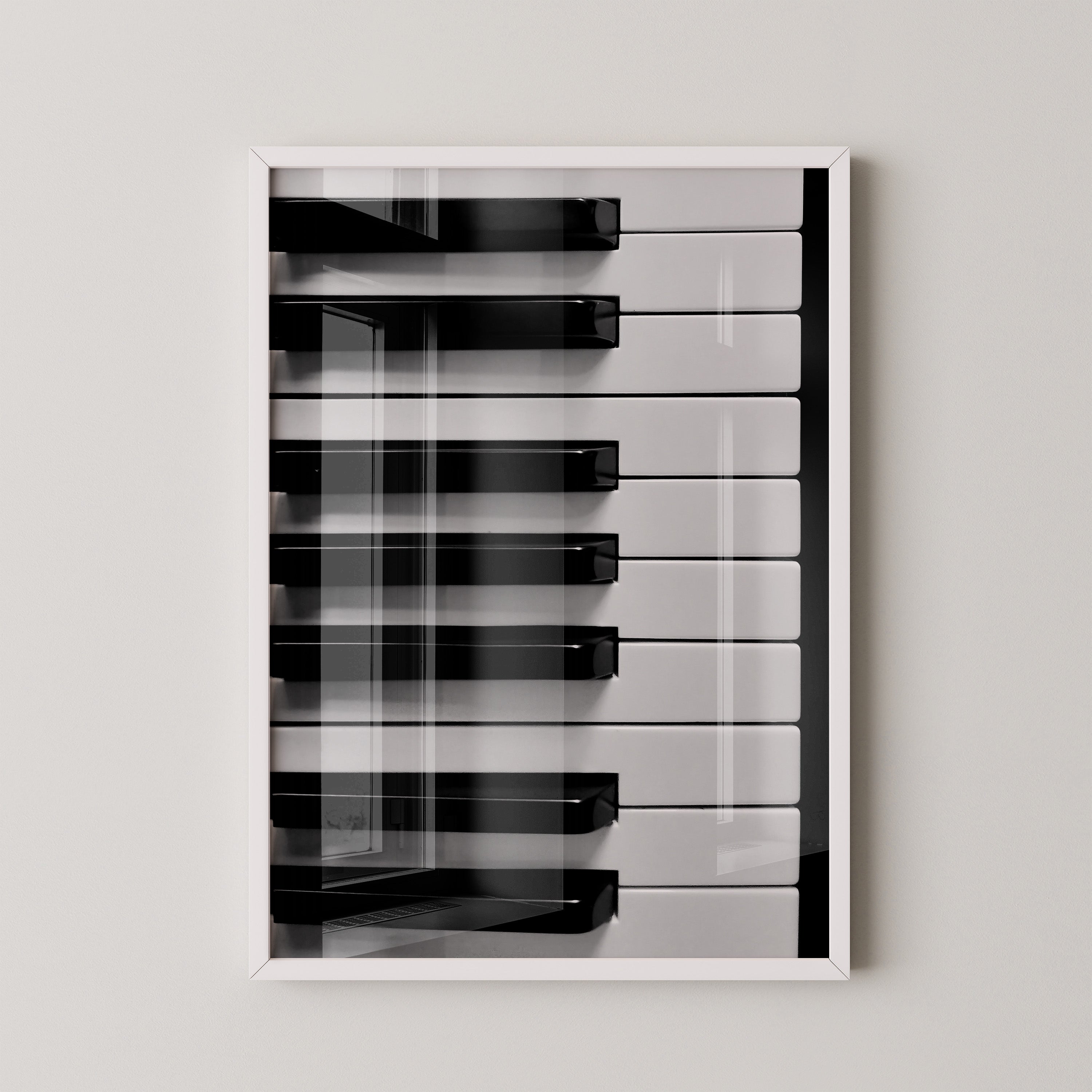 Klaviertasten Schwarz-Weiß