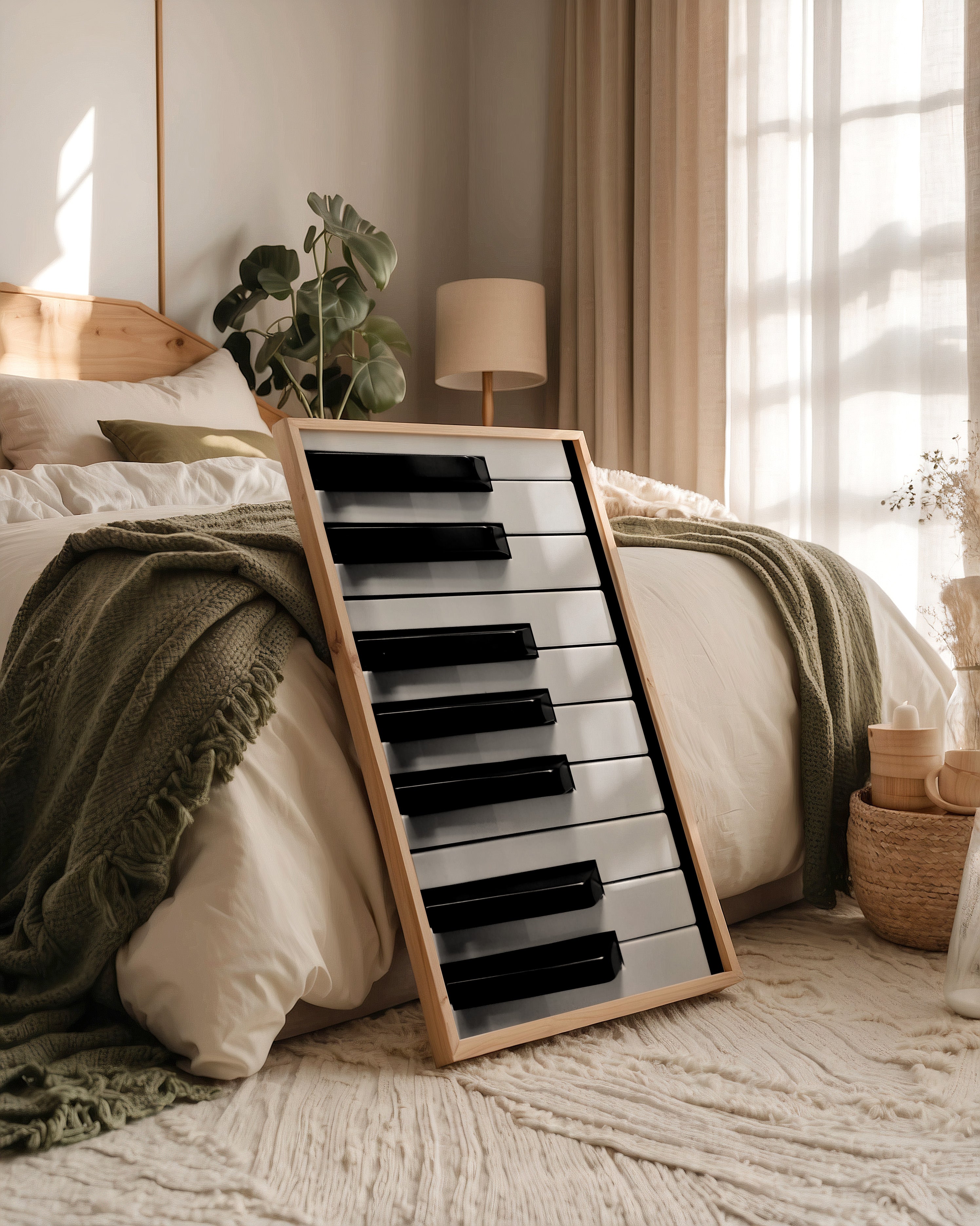 Klaviertasten Schwarz-Weiß