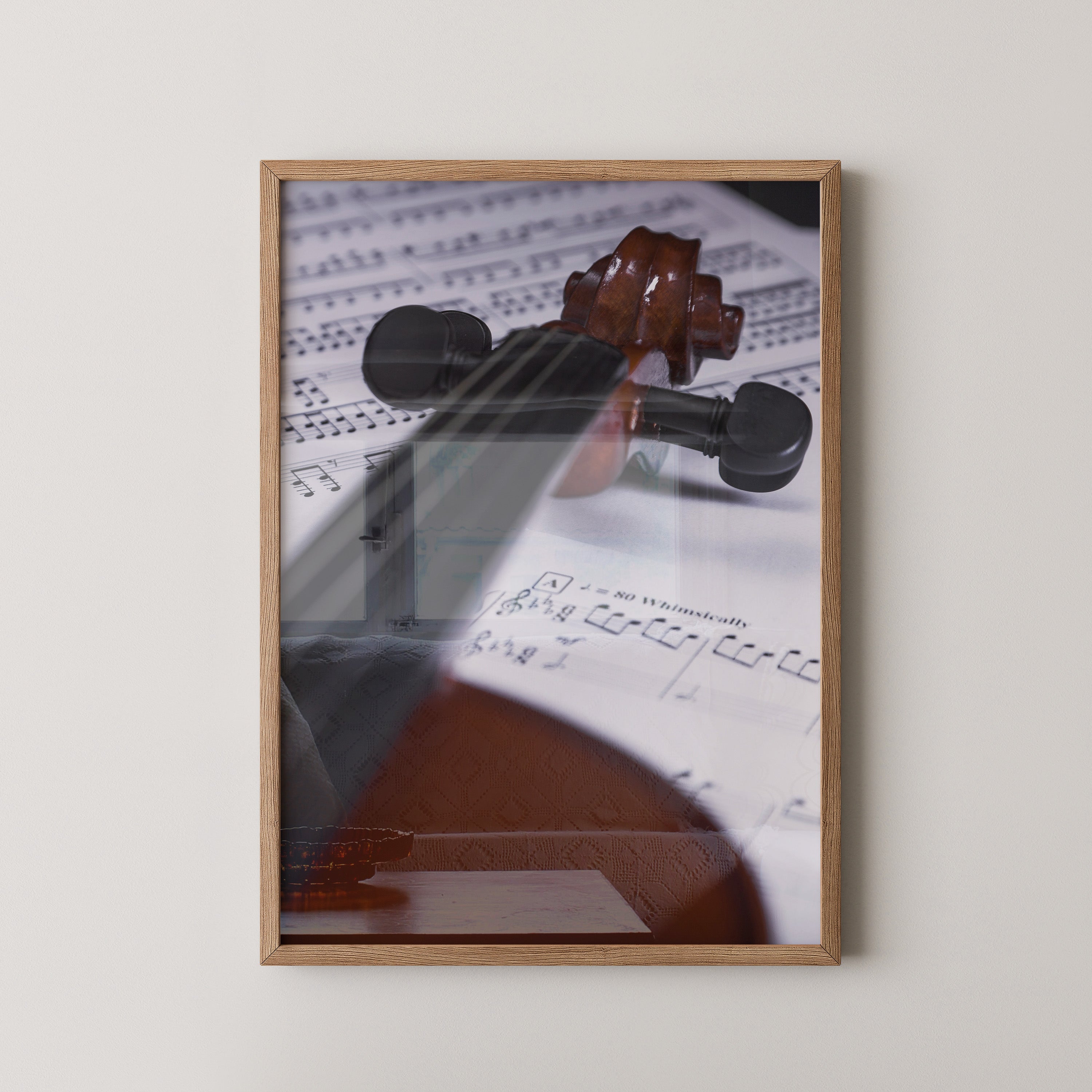 Geige Noten Unschärfe