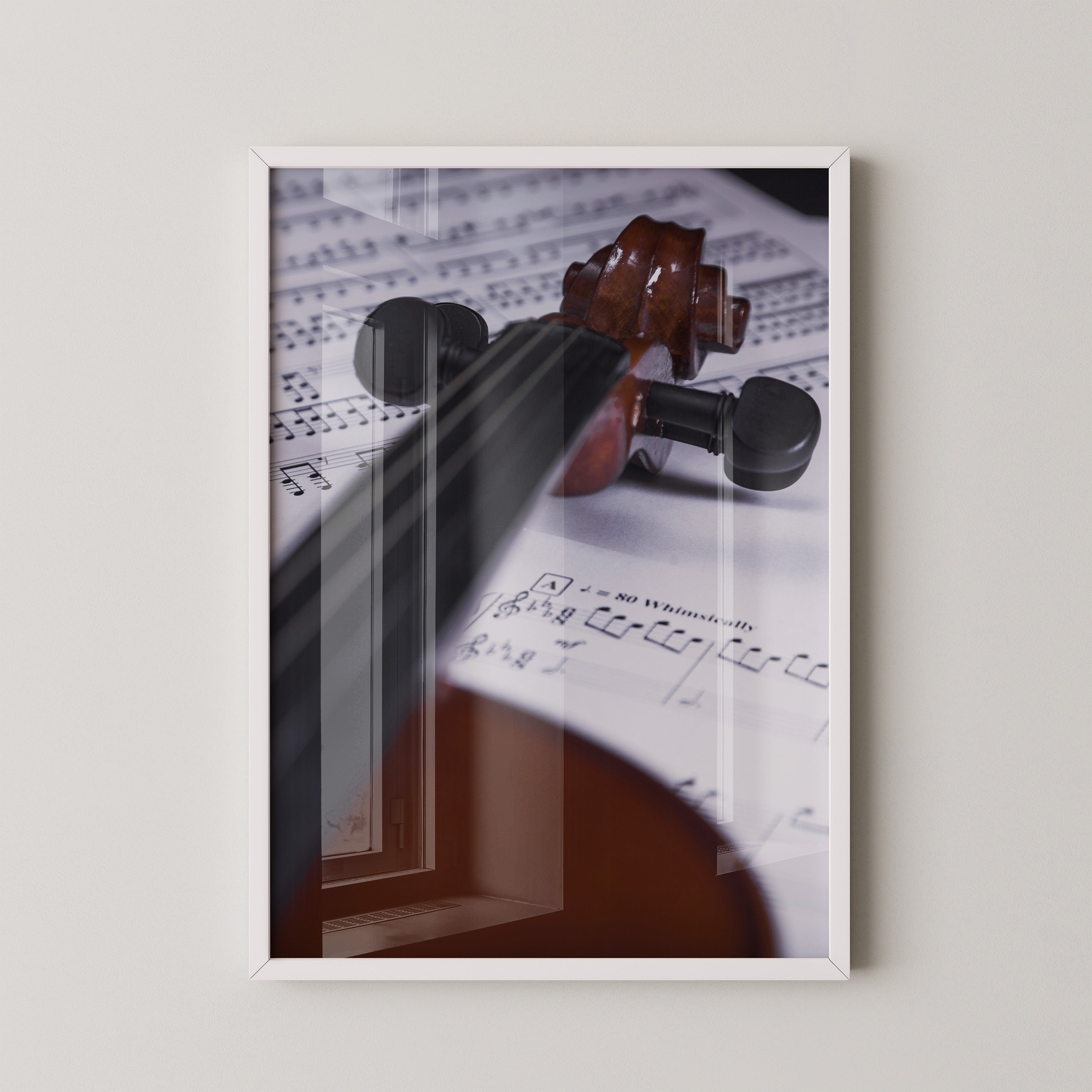 Geige Noten Unschärfe