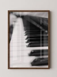 Pianotasten Unschärfe Schwarzweiß