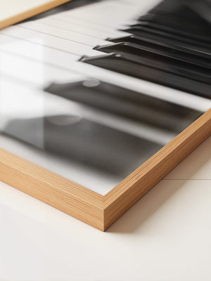 Pianotasten Unschärfe Schwarzweiß