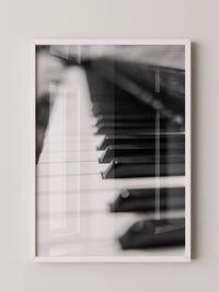 Pianotasten Unschärfe Schwarzweiß