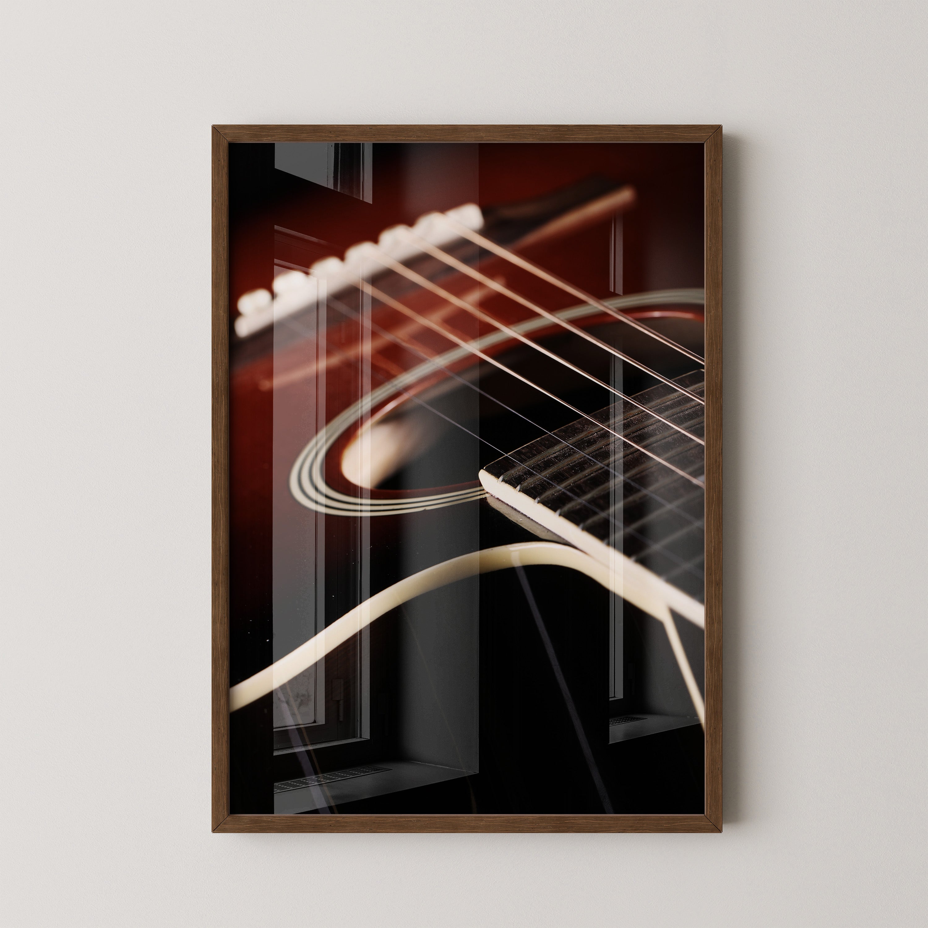 Gitarren Nahaufnahme Schattenlicht