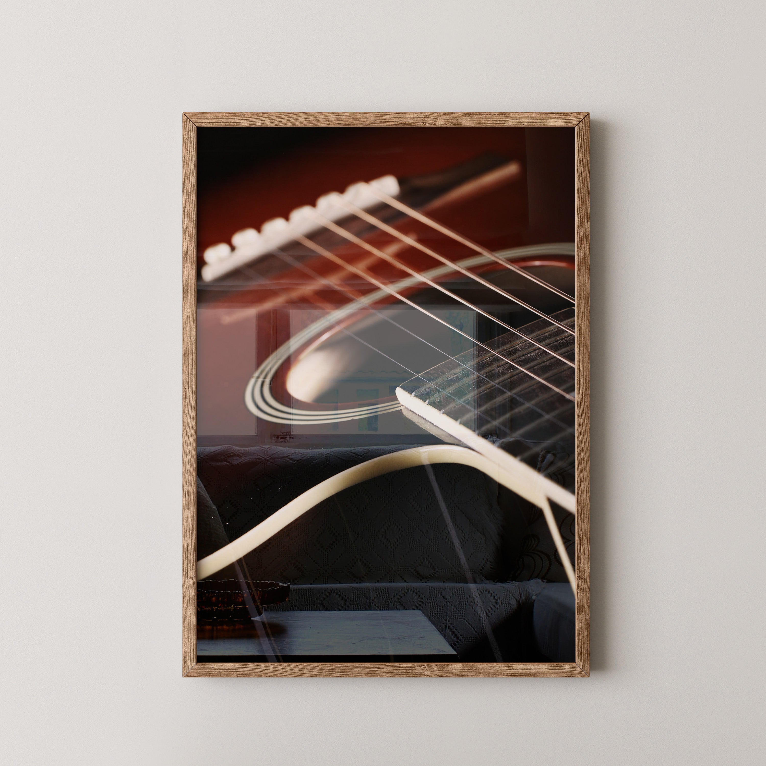 Gitarren Nahaufnahme Schattenlicht