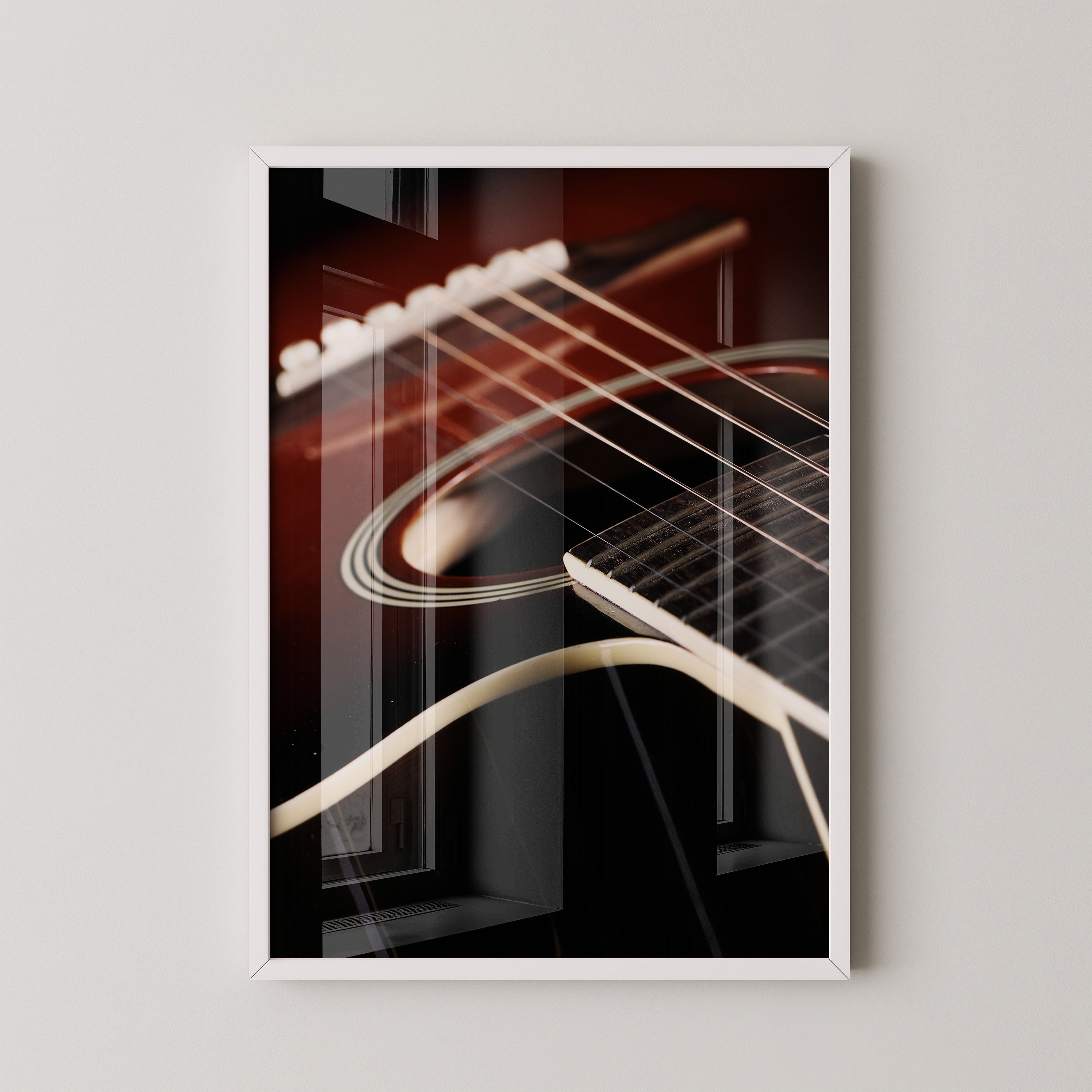 Gitarren Nahaufnahme Schattenlicht