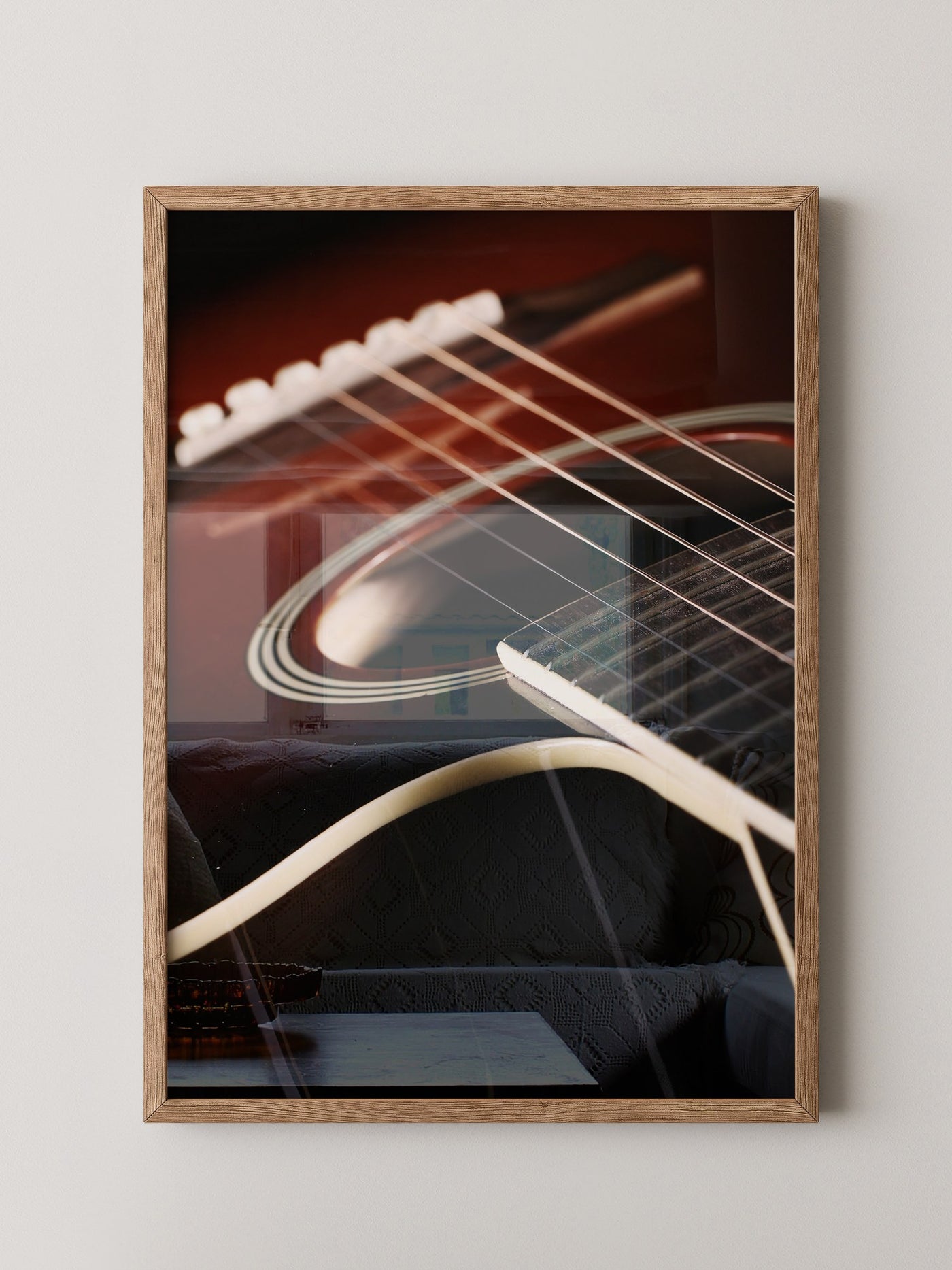 Gitarren Nahaufnahme Schattenlicht