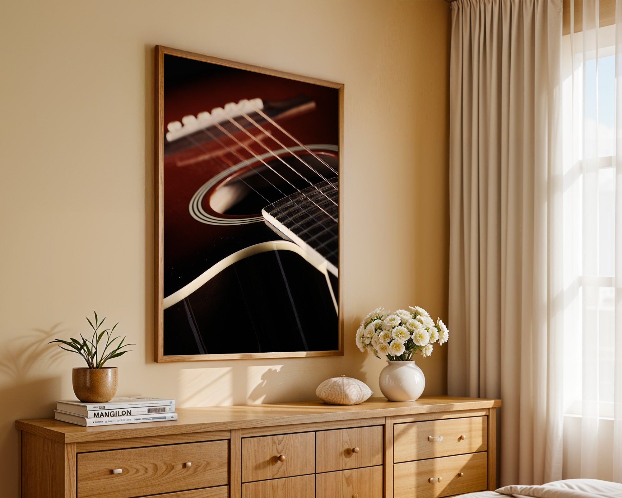 Gitarren Nahaufnahme Schattenlicht