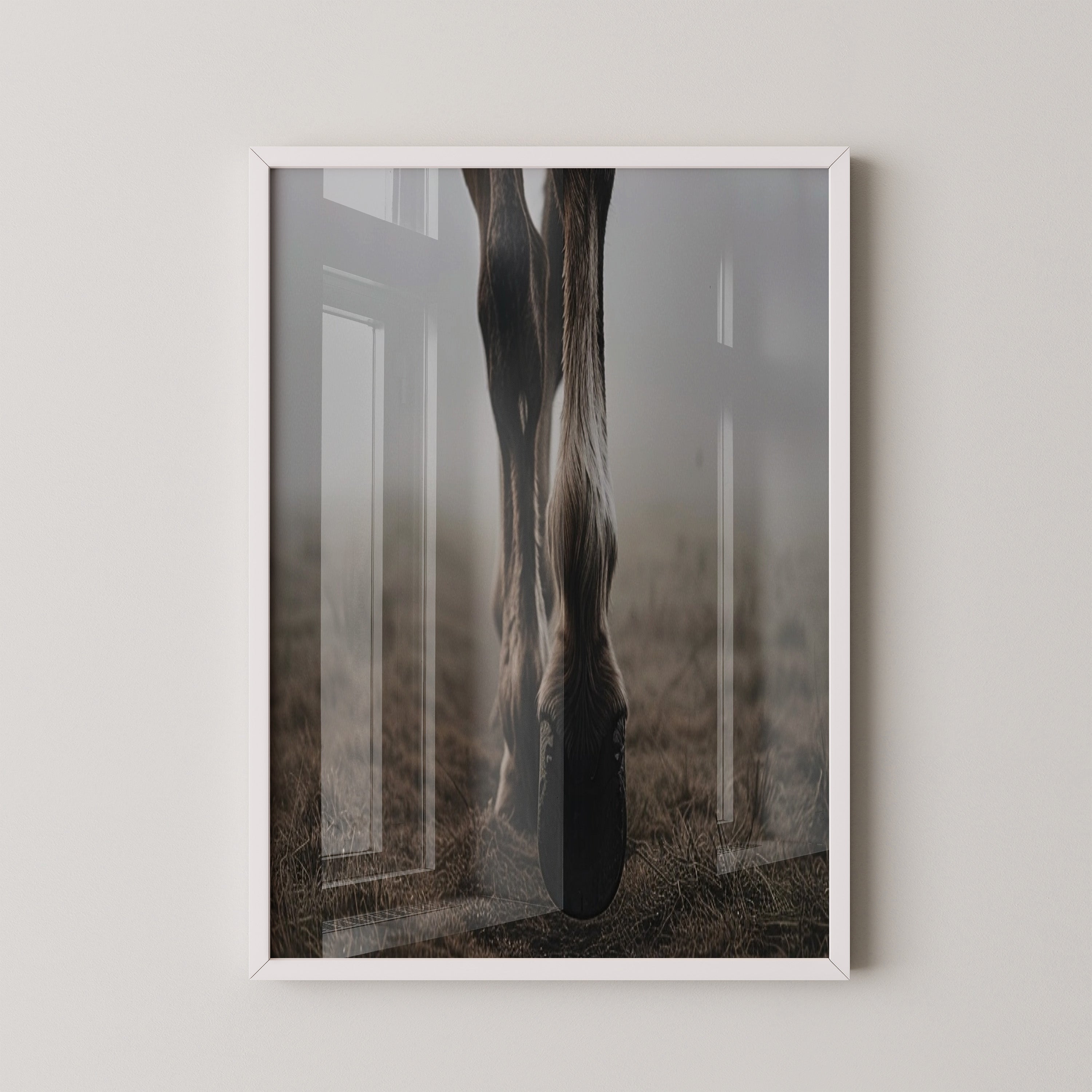 Pferdehufe Nebelstimmung