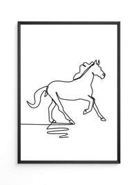 Pferd Kontur minimalistisch