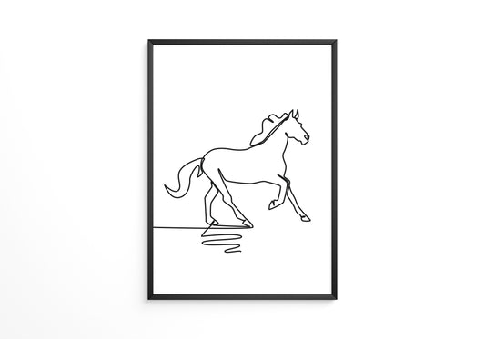 Pferd Kontur minimalistisch