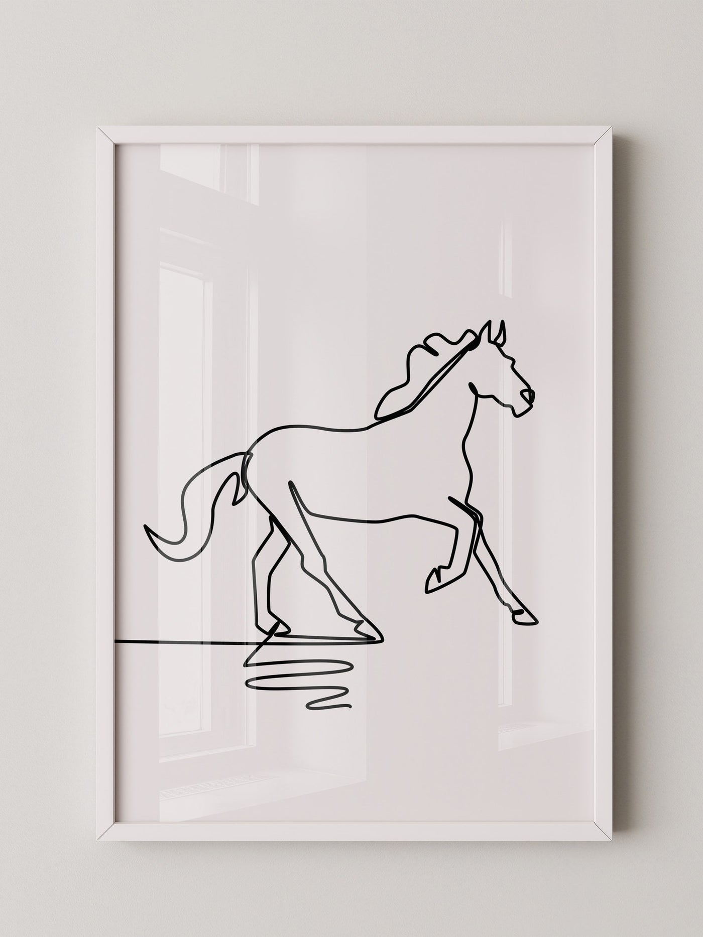 Pferd Kontur minimalistisch