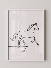 Pferd Kontur minimalistisch
