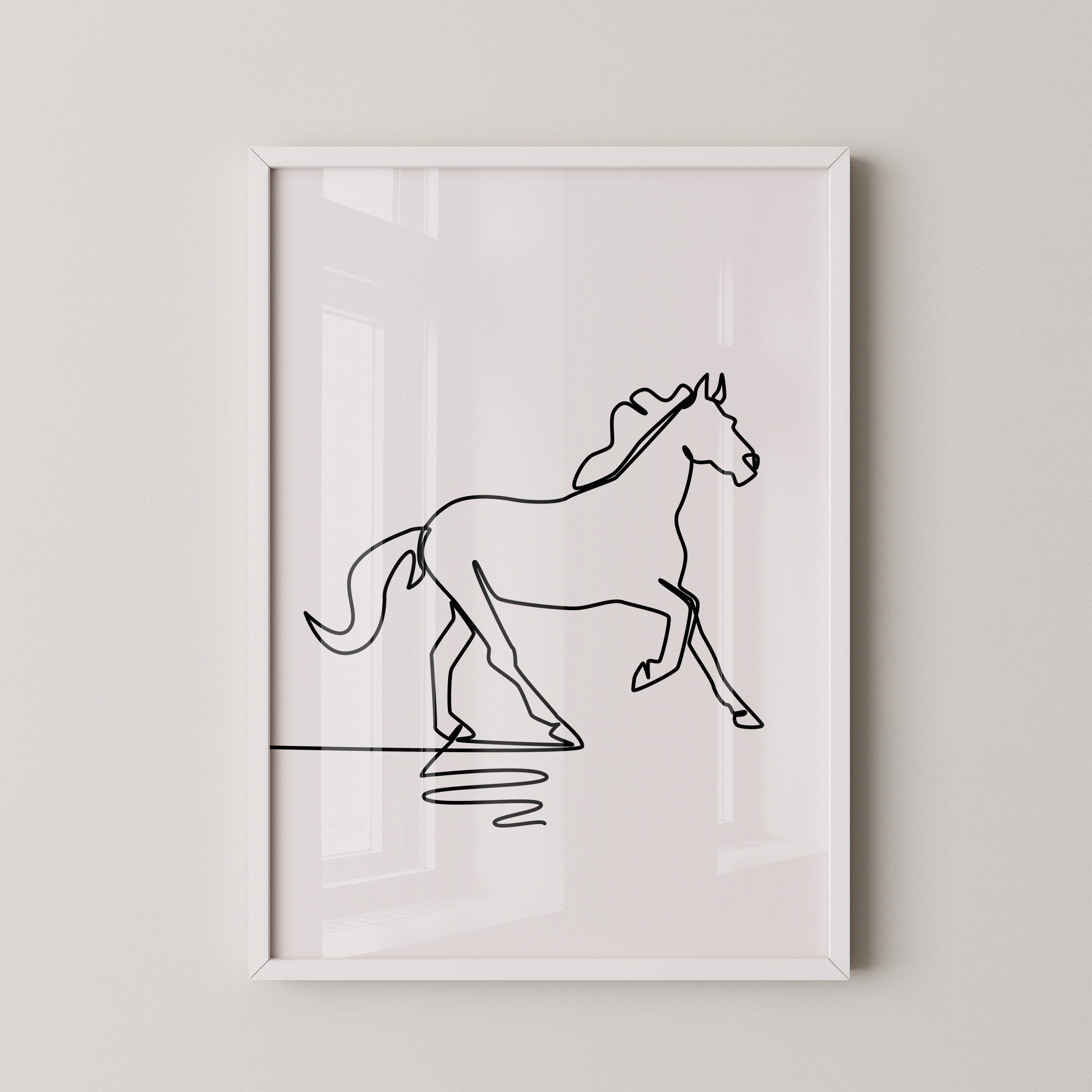 Pferd Kontur minimalistisch