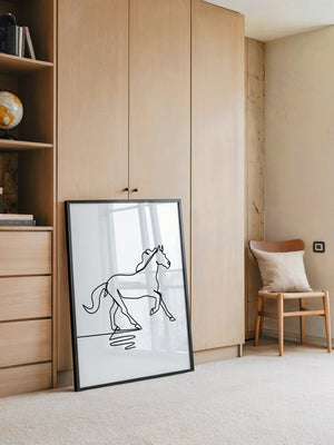 Pferd Kontur minimalistisch