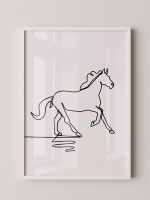 Pferd Kontur minimalistisch