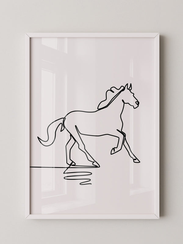 Pferd Kontur minimalistisch