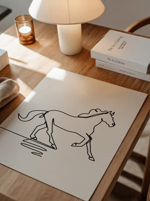 Pferd Kontur minimalistisch