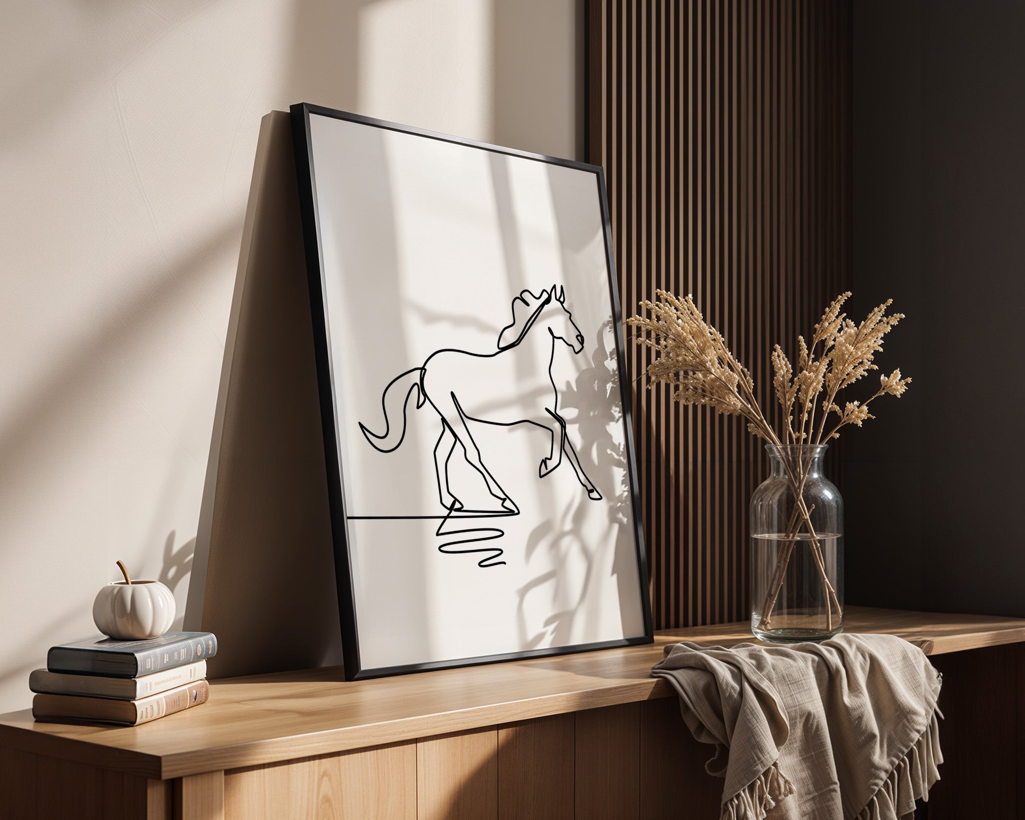 Pferd Kontur minimalistisch