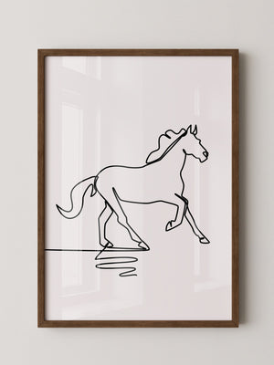 Pferd Kontur minimalistisch
