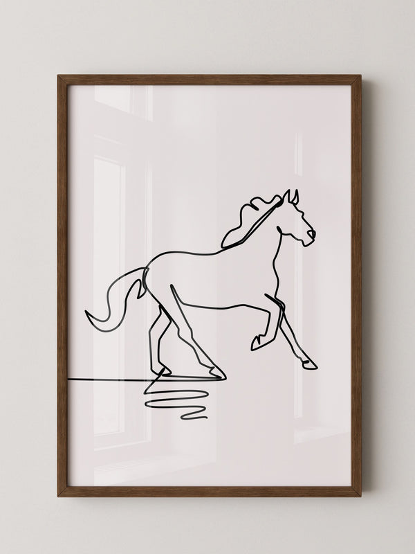 Pferd Kontur minimalistisch