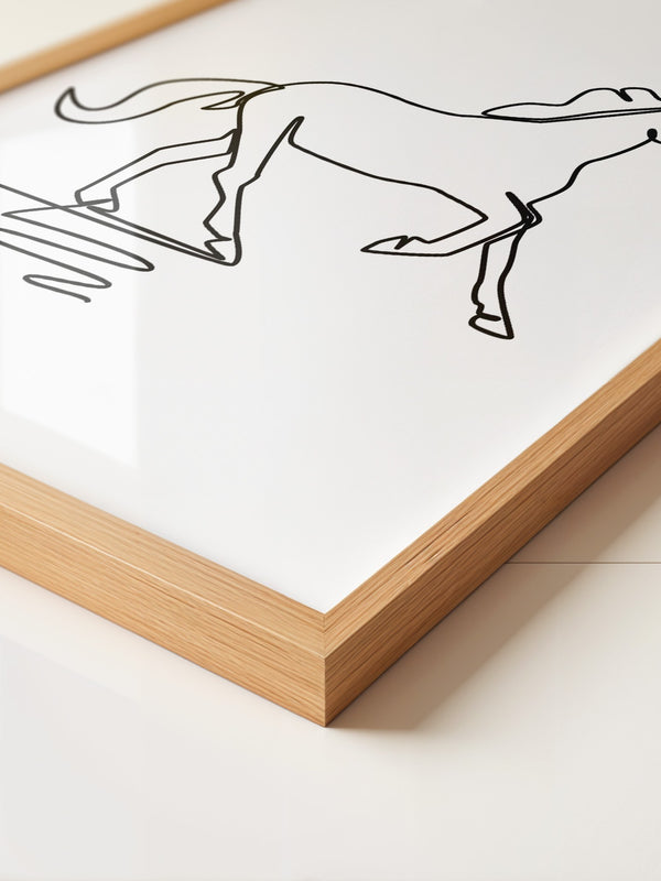 Pferd Kontur minimalistisch