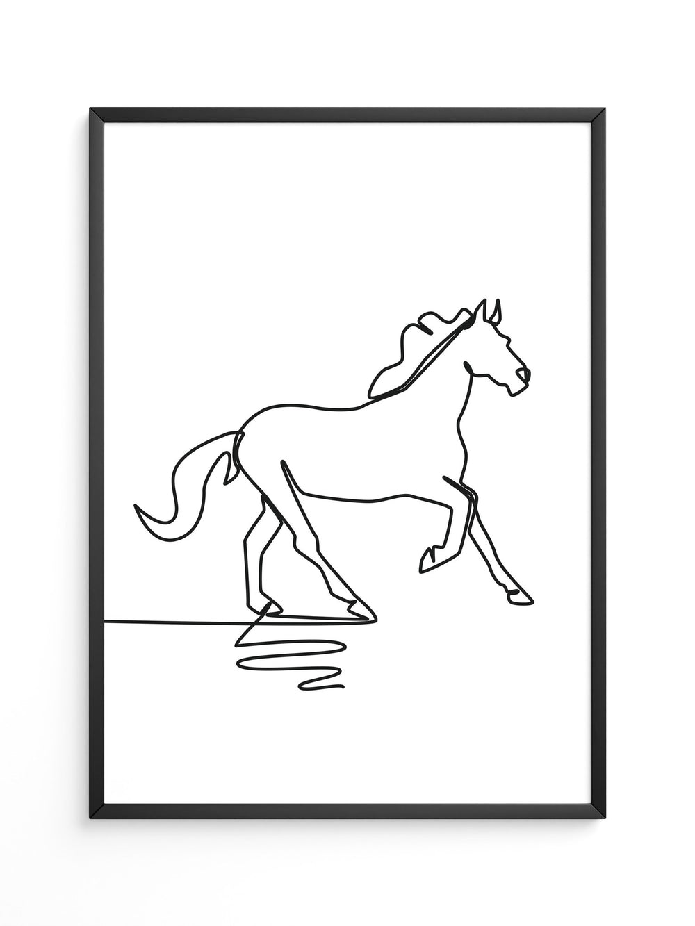 Pferd Kontur minimalistisch