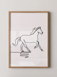 Pferd Kontur minimalistisch