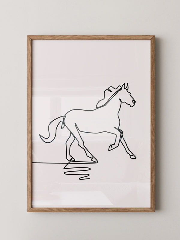 Pferd Kontur minimalistisch