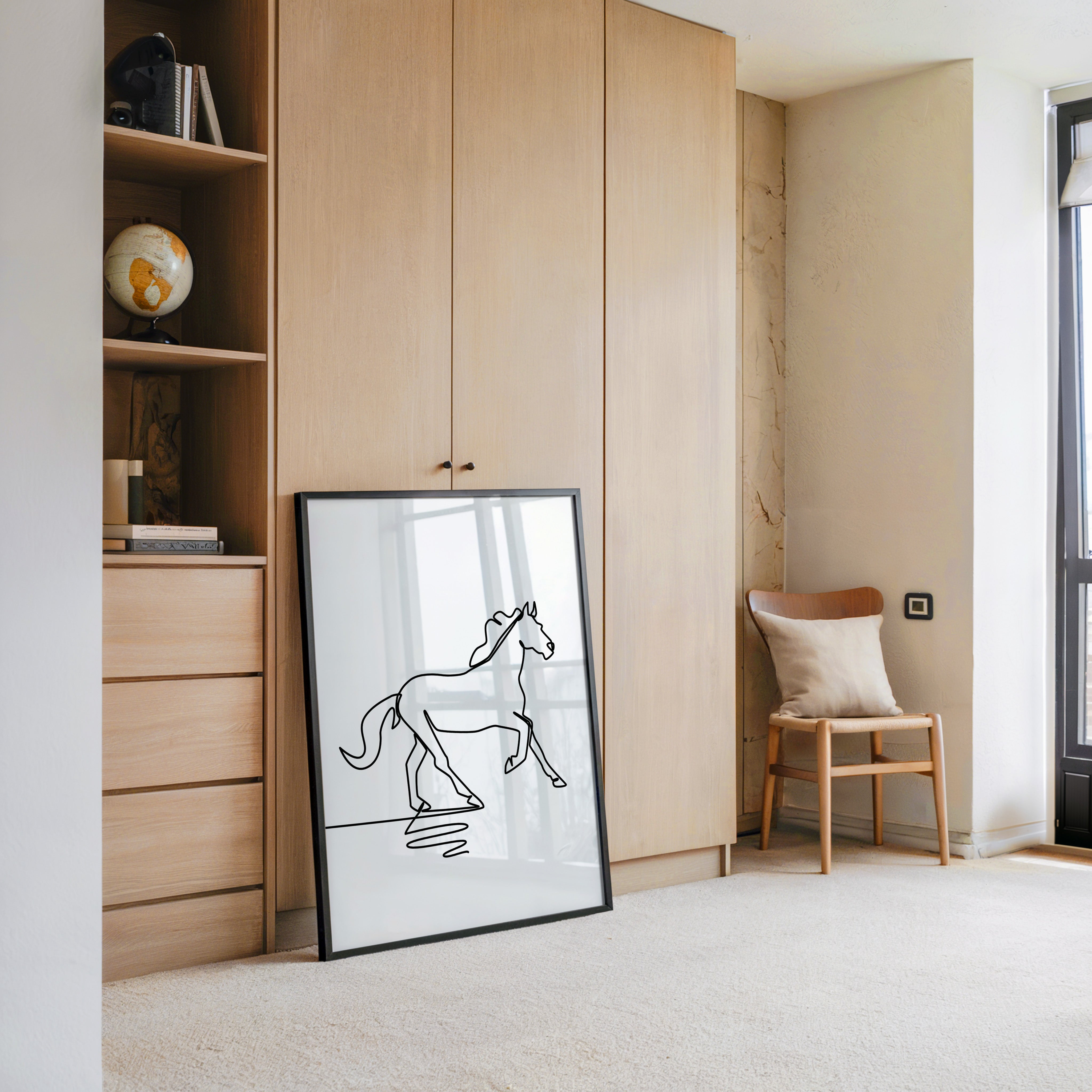 Pferd Kontur minimalistisch