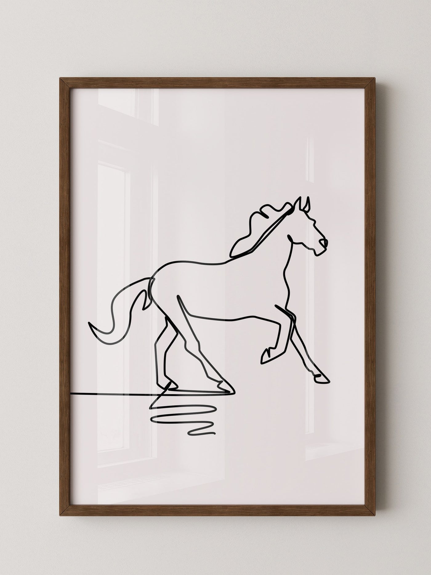 Pferd Kontur minimalistisch