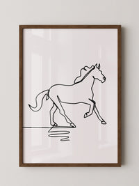 Pferd Kontur minimalistisch