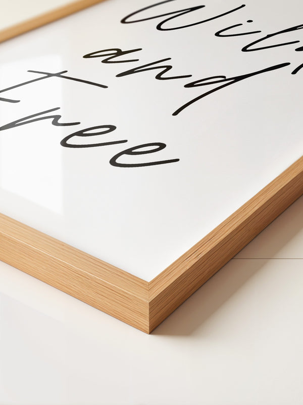 Wild Schriftzug elegant