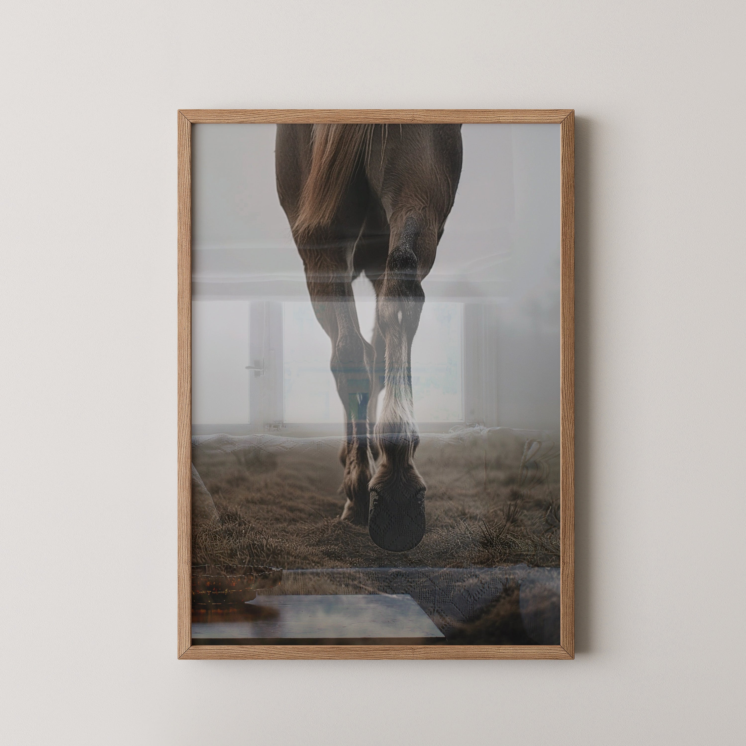 Pferdebeine Nebelperspektive